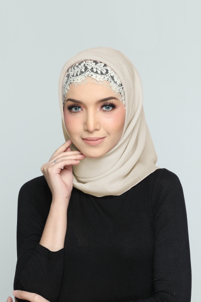 Square Bawal Scarf Nude